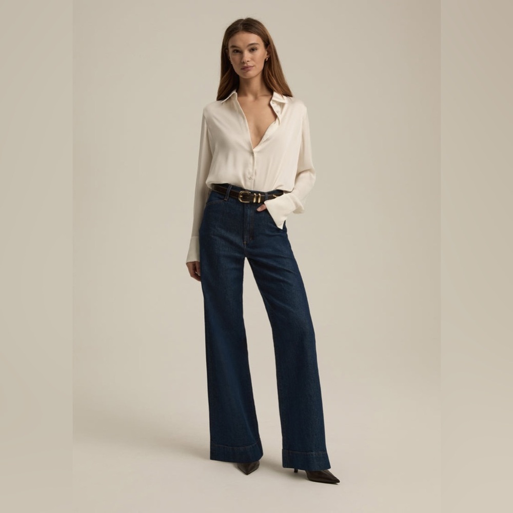 Favorite Daughter Mischa Jeans Super High Rise and Wide Leg Size 27